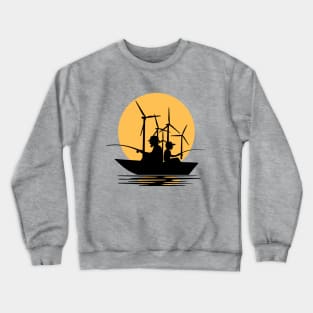 Fishing therapy Crewneck Sweatshirt